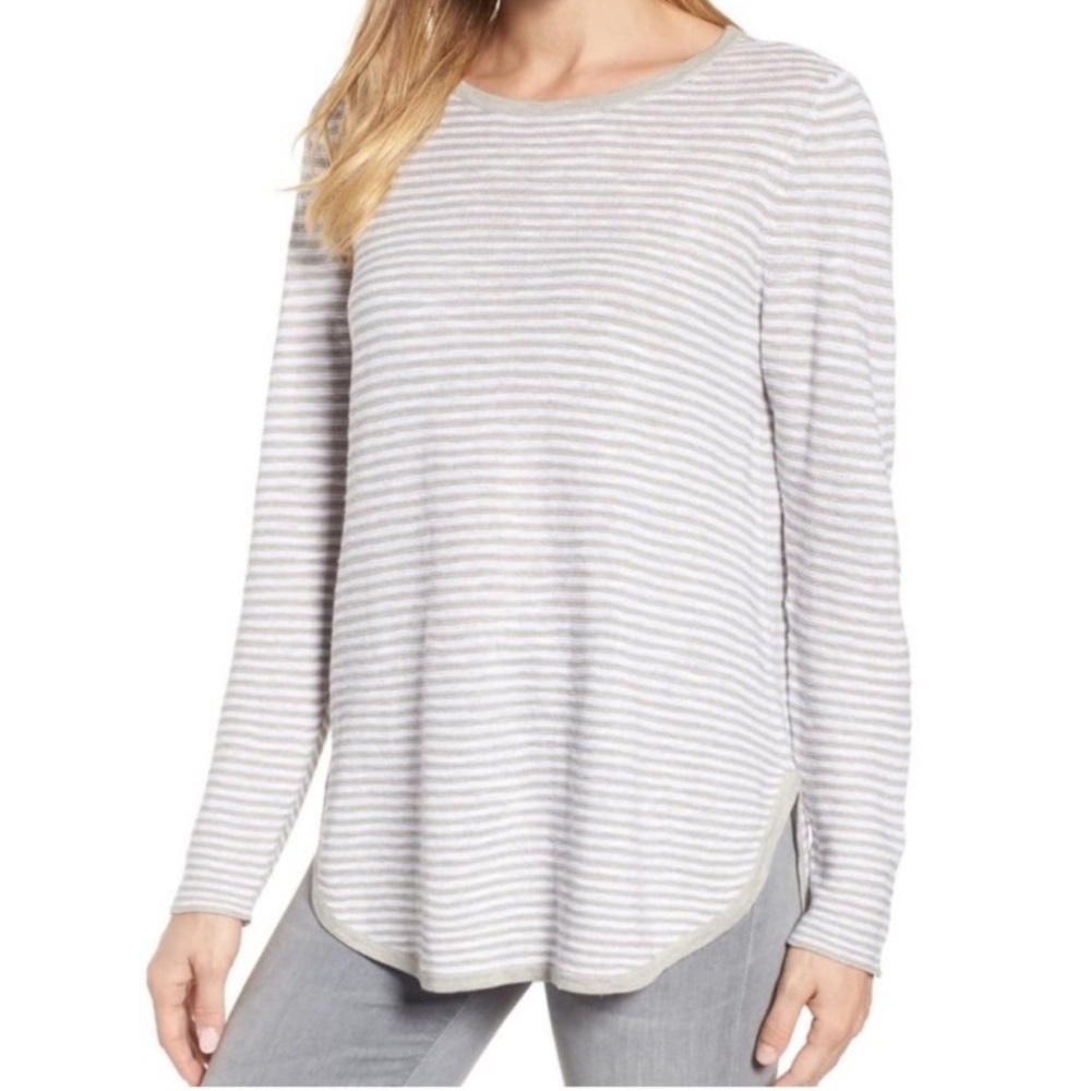 Eileen Fisher Cotton and Linen Blend Sweater
